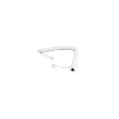GEMBIRD Cable Telefono Espiral RJ10 4P4C 2M Blanco