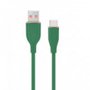 GEMBIRD Cable USB a Usb-c 1,5M Verde Silicona