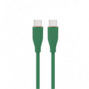 GEMBIRD Cable Usb-c a Usb-c 1,5M Verde Silicona
