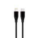 GEMBIRD Cable Usb-c a Lightning 1,5M Negro Silicona