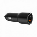 GEMBIRD CARGADOR PARA COCHE RAPIDO USB 2 PUERTOS USB-C NEGRO