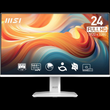 MSI Monitor Pro MP243W E14 24" Blanco Dp / HDMI / 24 / 144HZ / Vesa