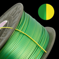 WINKLE Filamento Multicolor Amarillo-verde Pla- Silk 1.75MM 1 Kg