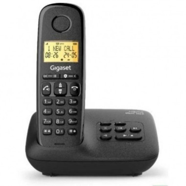 Tel&eacute;fono Inal&aacute;mbrico Gigaset Basic 100 Negro
