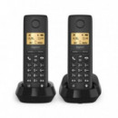 Teléfono Inalámbrico Gigaset Basic 100 DUO Negro