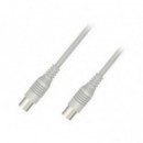 Cable Nilox Antena Coaxial M/H 2m Gris (NXANT-M/F-2)