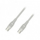 Cable Nilox Antena Coaxial IEC 169-2 M/H 3m Gris (NXANT-M/F-3)
