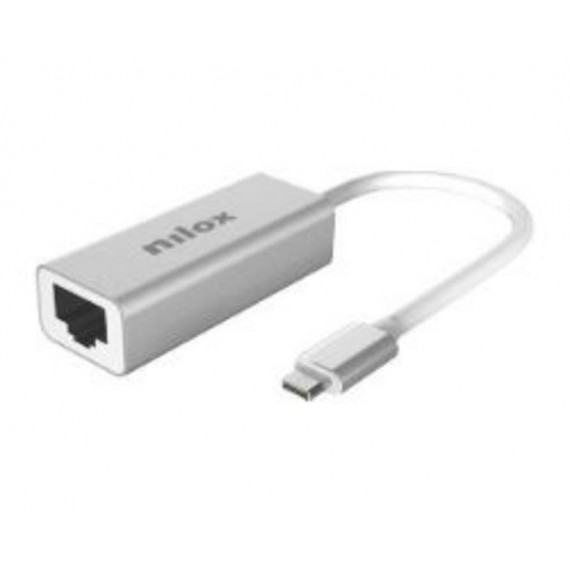 Adaptador NILOX USB-C a Ethernet RJ45 (NXADAPUSBCRJ45)