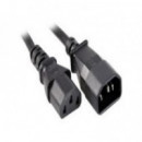 Cable de Alimentación Nilox AC 10A 250V con Toma de Tierra 2m Negro (NXIECC13-M/F-2)