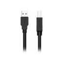 Cable Alargador Nilox USB-A 3.0 a USB-B 3.0 1.8m Negro (NXUSB3-AB-2)