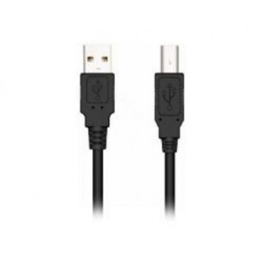 Cable Alargador NILOX USB-A 2.0/M a USB-B 2.0/M 1.8m Negro (NXUSB2-AB-2)