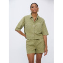 TWILL JACQUARD BERMUDA SHORTS WITH LOGO