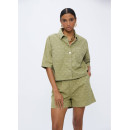 TWILL JACQUARD BERMUDA SHORTS WITH LOGO