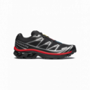 Calzado Zapatillas SALOMON XT-6 Black Fiery Red Ftw Silver