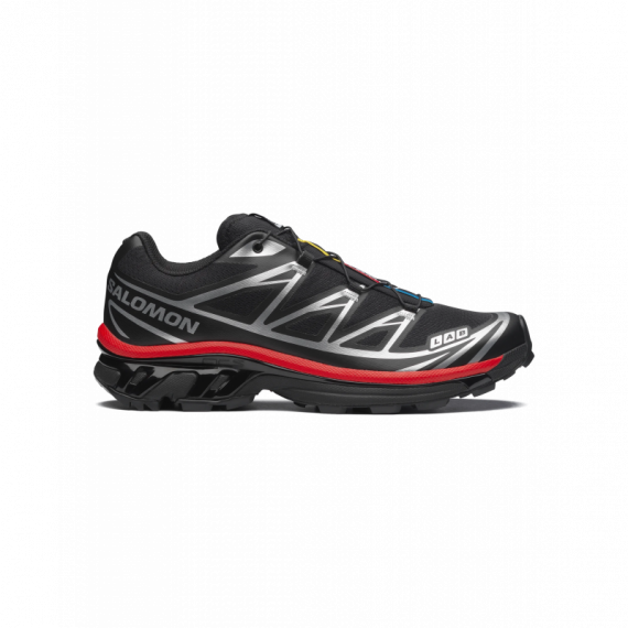 Calzado Zapatillas SALOMON XT-6 Black Fiery Red Ftw Silver