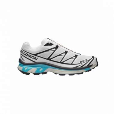 Calzado Zapatillas SALOMON XT-6 Black White Blue Curacao
