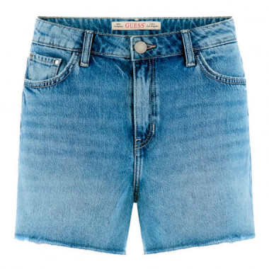 Pantalones cortos de mezclilla con pedrer&iacute;a