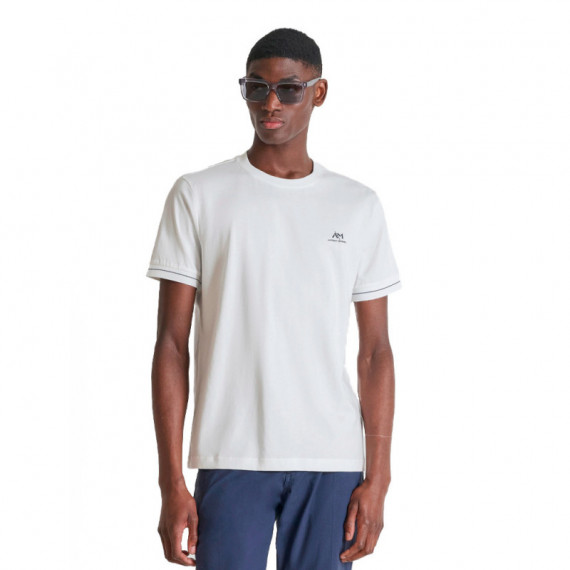 CAMISETA REGULAR FIT DE PUNTO DE ALGODÓN CON LOGOTIPO