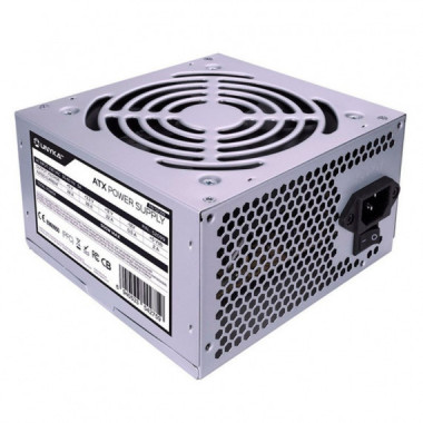 UNYKA FUENTE DE ALIMENTACION ATX 500W FAN 12CM 20+4 PINES PLATA