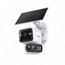 TAPO Camara de Seguridad con Doble Lente 360º con Panel Solar
