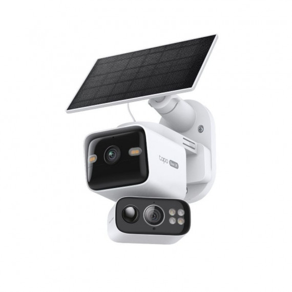 TAPO Camara de Seguridad con Doble Lente 360º con Panel Solar