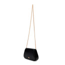 Cartera curva con correa de cadena