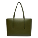 Bolso tote con logo en lámina metálica