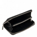 CARTERA QUILTED LONG ZIP AROUND