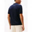TOMMY HILFIGER - Dc Cotton/lyocell Honeycomb Polo - C1G - F|MW0MW41823/C1G