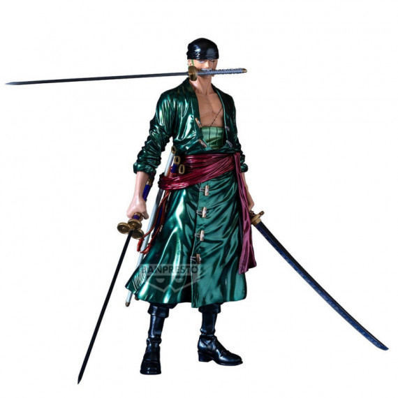 Figura Zoro Roronoa Premium Premium The Metallic One Piece  BANPRESTO