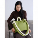 OLEND Bolsos Bolso Mochila ölend Ona Soft Bag Matcha + Vainilla