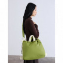 OLEND Bolsos Bolso Mochila ölend Ona Soft Bag Matcha + Vainilla