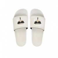 Kondo Ii Karl Nft Slide Off White Rubber  KARL LAGERFELD