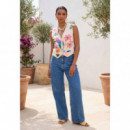 WAISTCOAT WITH MULTICOLOURED STONE BEADS