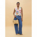 WAISTCOAT WITH MULTICOLOURED STONE BEADS