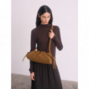 OLEND Bolsos Bolso ölend Dumpling Suede Brown