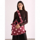 OLEND Bolsos Bolso Mochila ölend Ona Soft Bag Dots Pale Pink + Cherry Red
