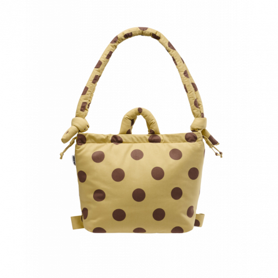 OLEND Bolsos Bolso Mochila ölend Ona Soft Bag Dots Chocolate + Lime