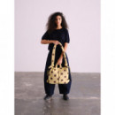 OLEND Bolsos Bolso Mochila ölend Ona Soft Bag Dots Chocolate + Lime