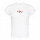 Camiseta slim con monograma - Pride