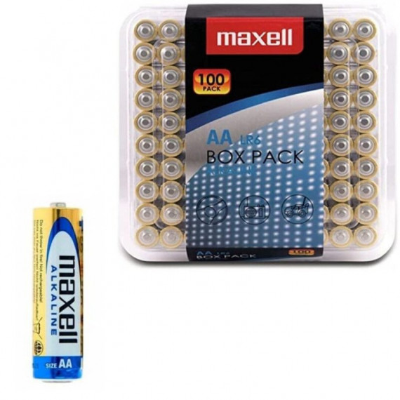 MAXELL Pila Alcalina Aa LR6 PACK*100 Pilas