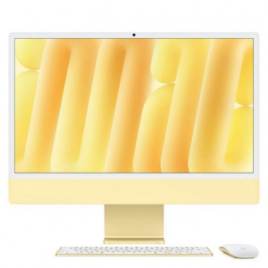 Apple iMac 24 Retina 4.5K Chip M4 (CPU 8 N&uacute;cleos, GPU 8 N&uacute;cleos) 16GB RAM SSD 256GB Amarillo