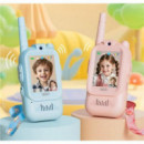 Pack 2 Walkies Talkies Infantiles XO DJJ02 con Cámara Azul/Rosa