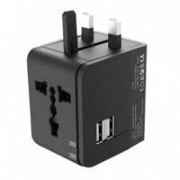 Adaptador Universal de Viaje XO con 2 Puertos USB 2.1A