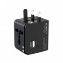 Adaptador Universal de Viaje XO con 2 Puertos USB 2.1A