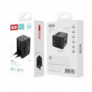 Adaptador Universal de Viaje XO con 2 Puertos USB 2.1A