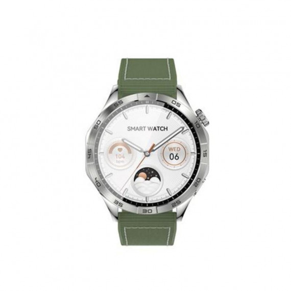 Smartwatch XO Watch4 con Pantalla AMOLED de 1.43", Llamadas Bluetooth y Resistencia IP68 Verde