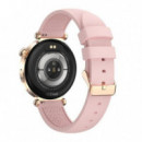 Smartwatch XO J13 AMOLED 1.19" IP68 Deportivo Dorado/Rosa