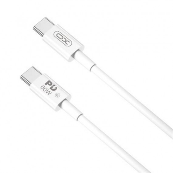 Cable USB Tipo C a Tipo C XO NBQ190 Blanco 2 Metros 60W