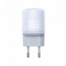 Cargador Rápido XO L151 Azul 30W con Doble Puerto USB-A y USB-C GaN